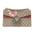 Medium GG Blooms Dionysus, &pound;750, Handbags, Beige/Burgundy, Canvas/Suede, Front view